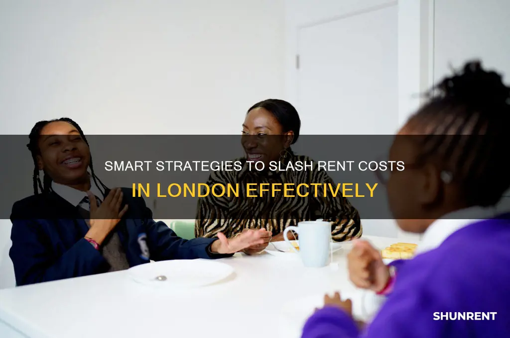 how to save money on rent in london