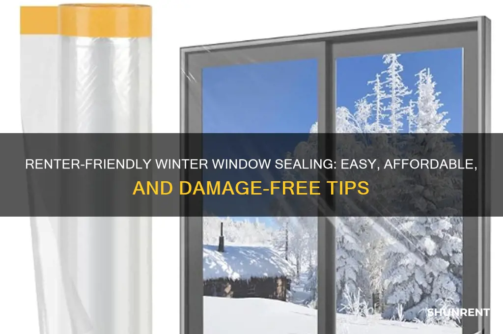 how to seal windows for winter renter friendly