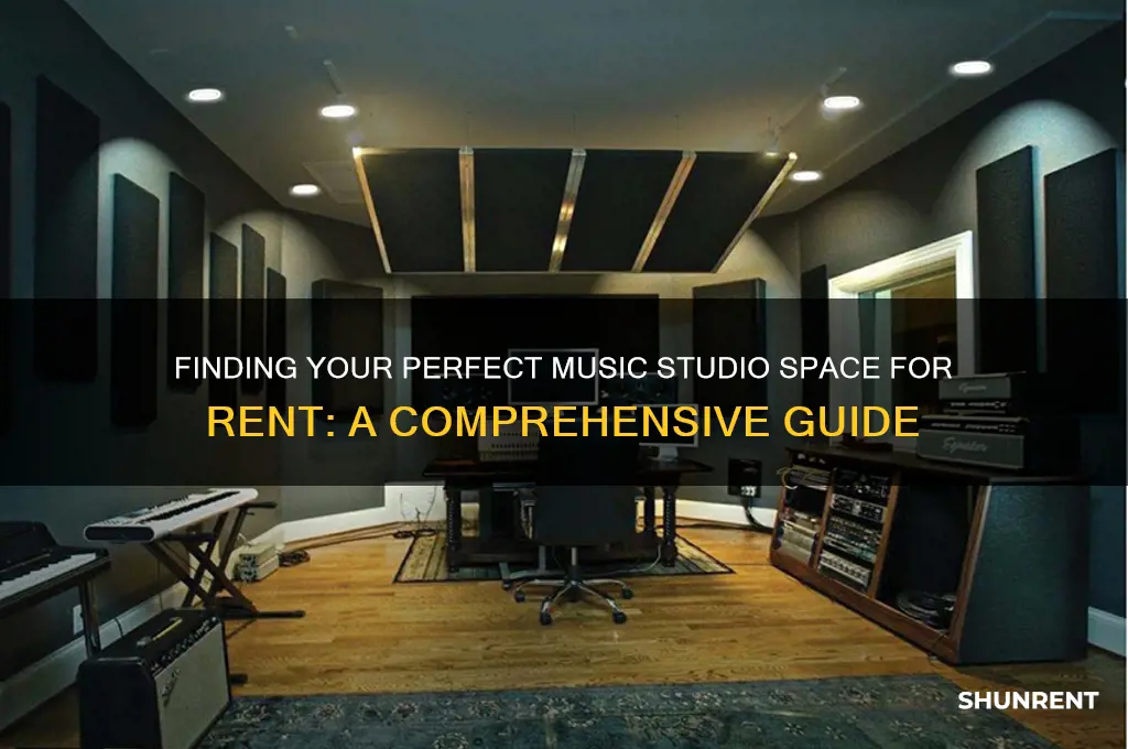 how to search for a music studio space for rent