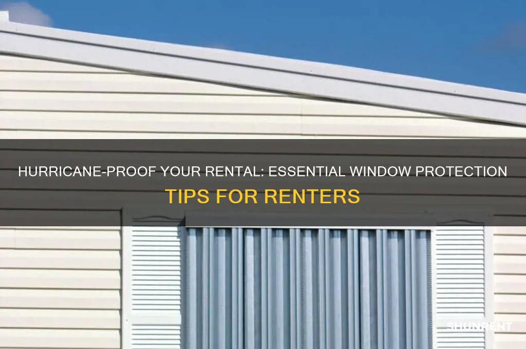 how to secure windows for hurricane if renter