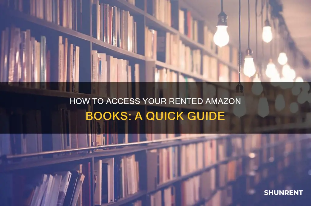 how to see a book you rented on amazob