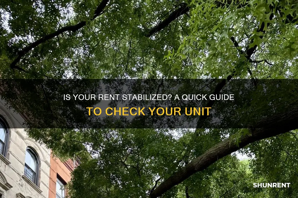 how to see if your unit is rent stabilized