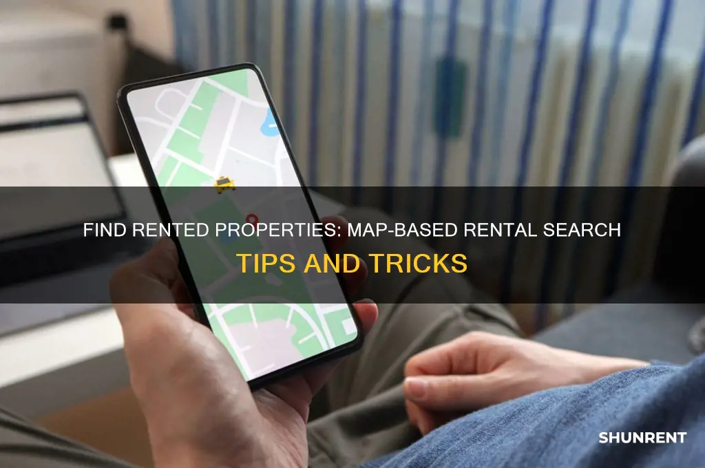 how to see what rentals are rented on map