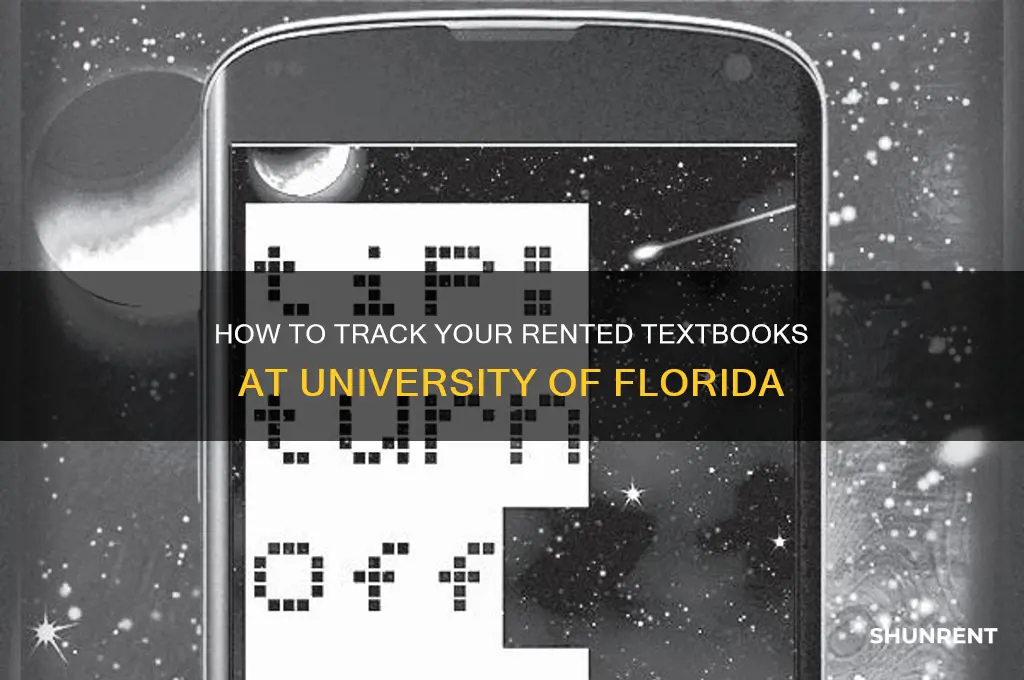 how to see what textbooks i rented university of florida