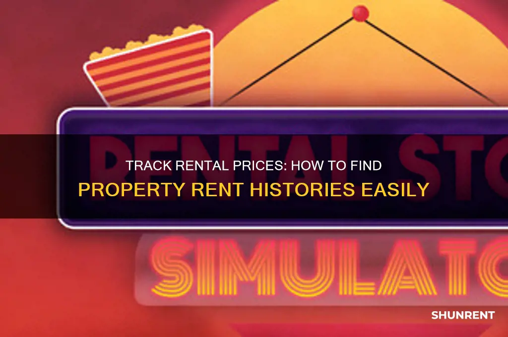 how to see where properities rented for what price