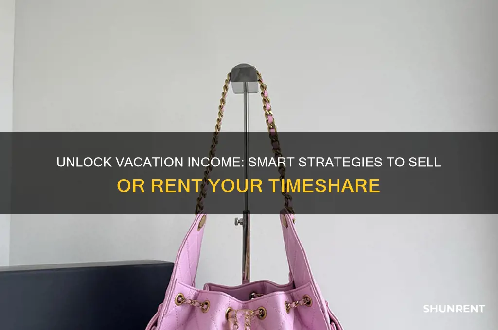 how to sell rent for a timeshare for vacation
