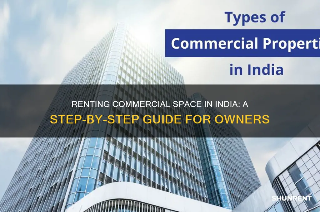 how to send a commercial space for rent in india