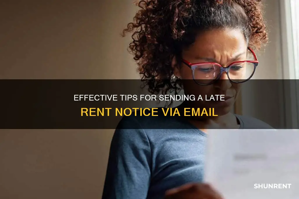how to send a late rent notice by email