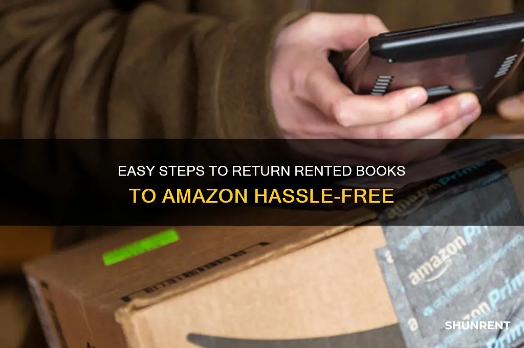 how to send a rented book back to amazon