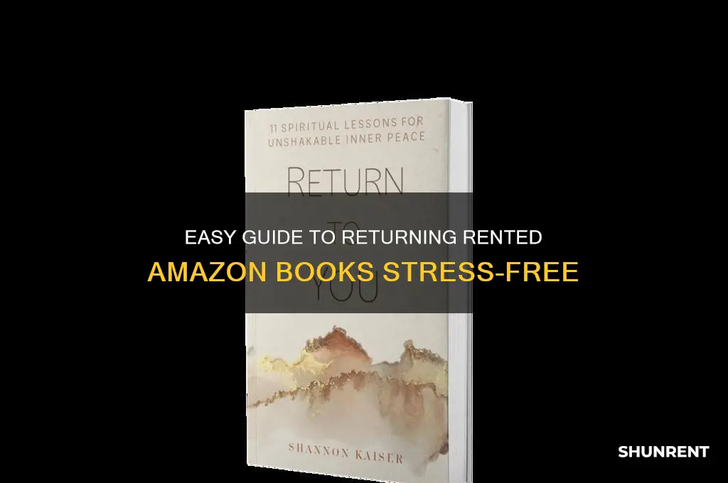 how to send back rented amazon books