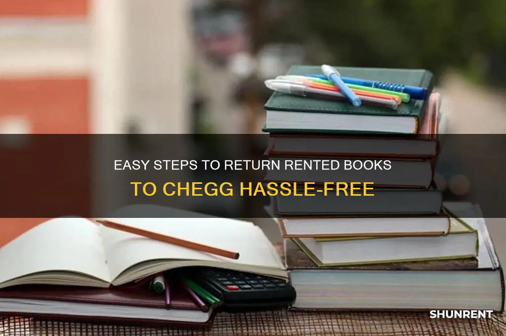 how to send back rented books chegg