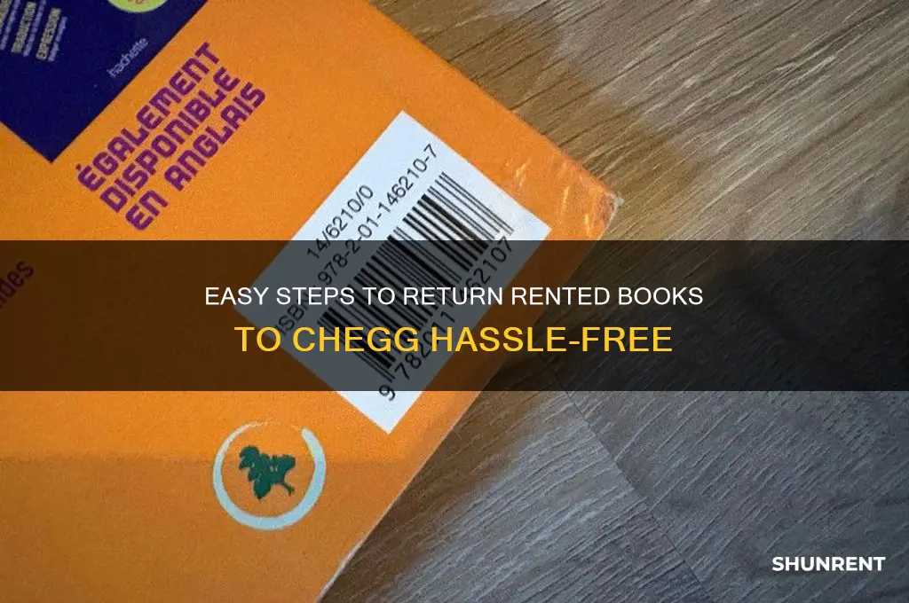 how to send rented books back to chegg