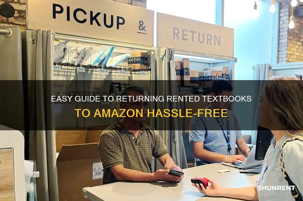 how to send rented textbooks back to amazon