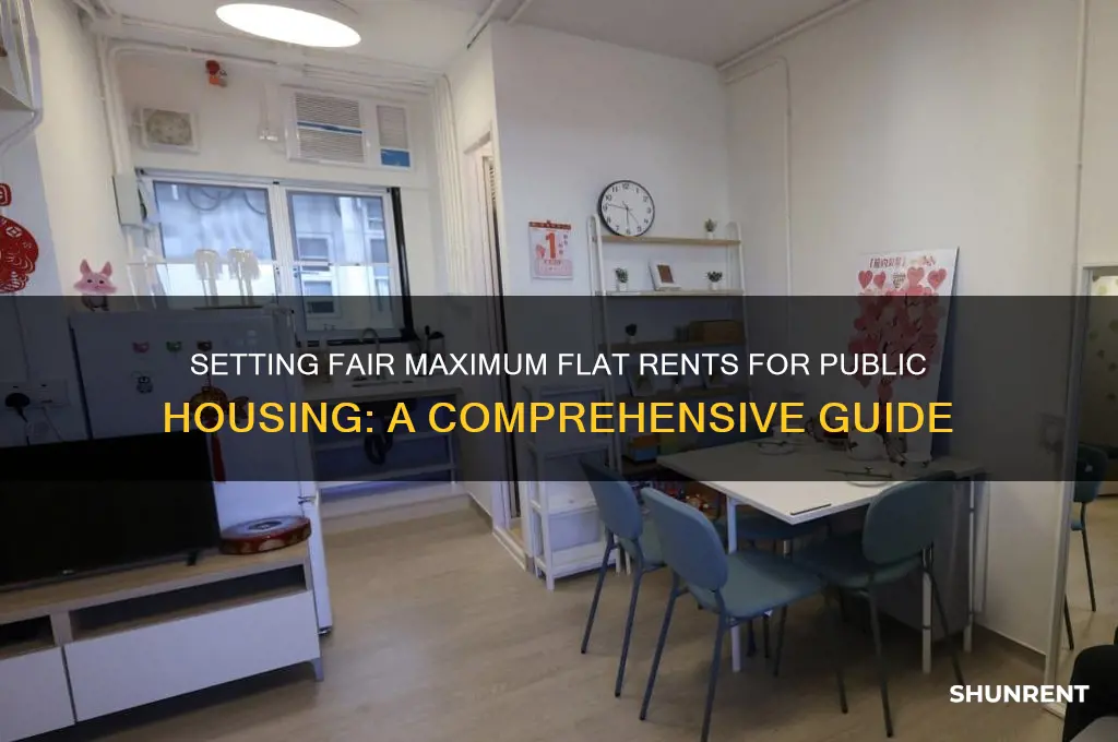 how to set maximum flat rent for public hoousing