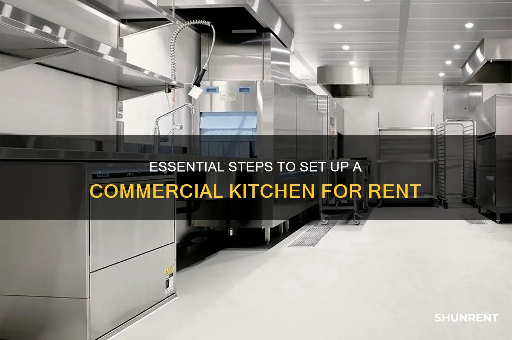 how to set up a commercial kitchen for rent