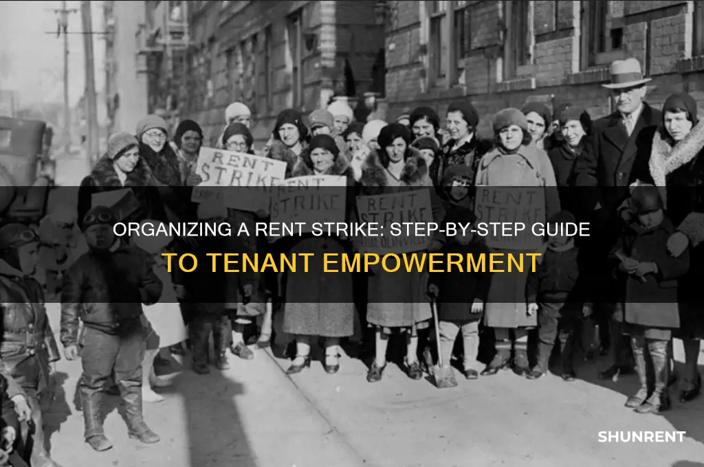 how to set up a rent strike