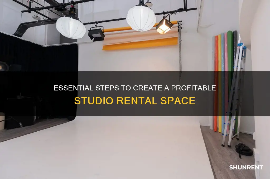 how to set up a studio for rent