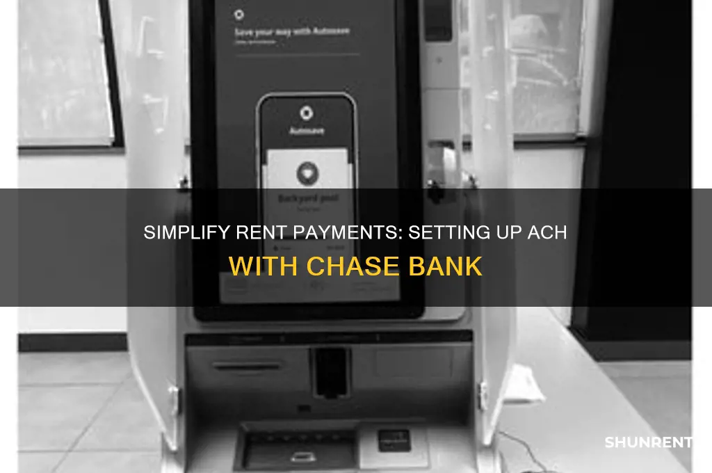 how to set up ach payments for rent chase