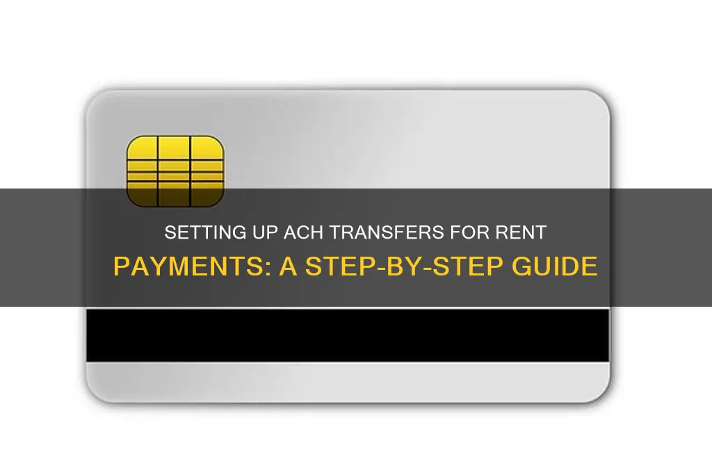 how to set up ach transfer for rent