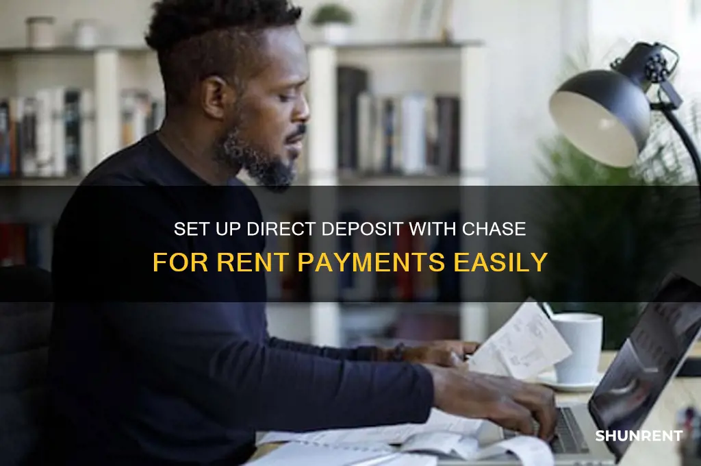 how to set up direct deposit chase for rent