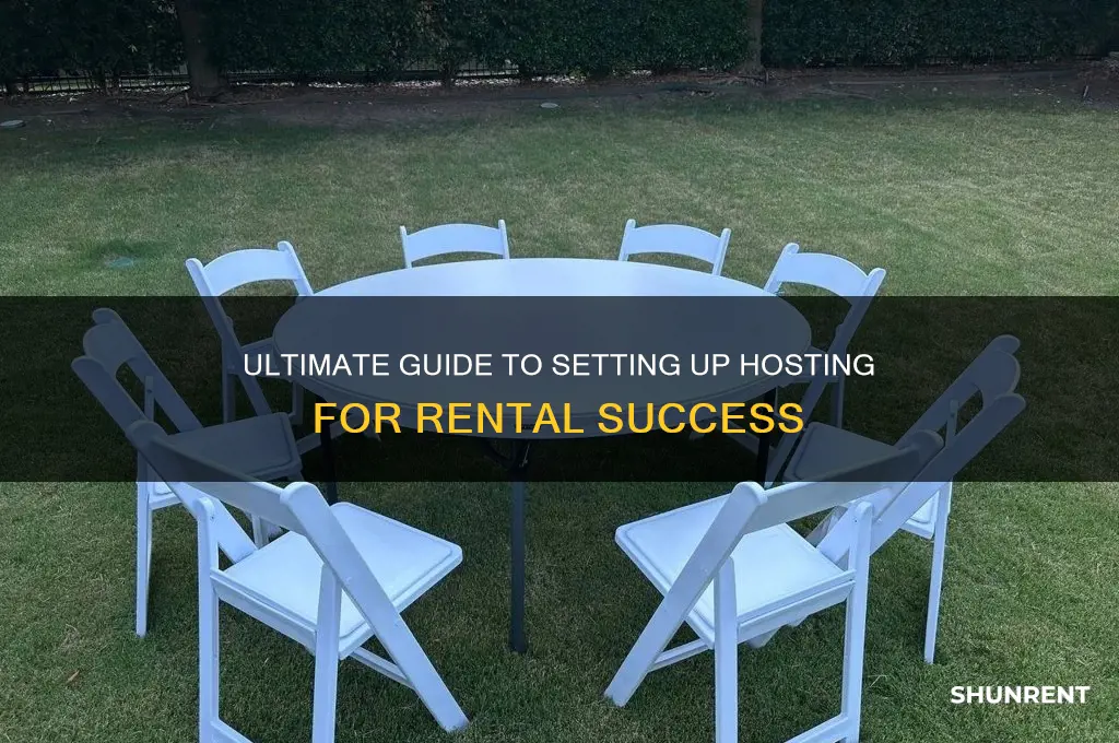 how to set up hosting to rent out