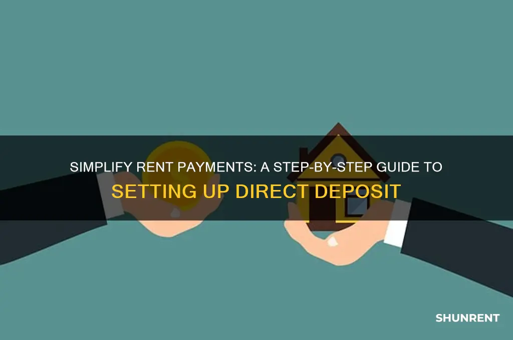 how to set up rent direct deposit