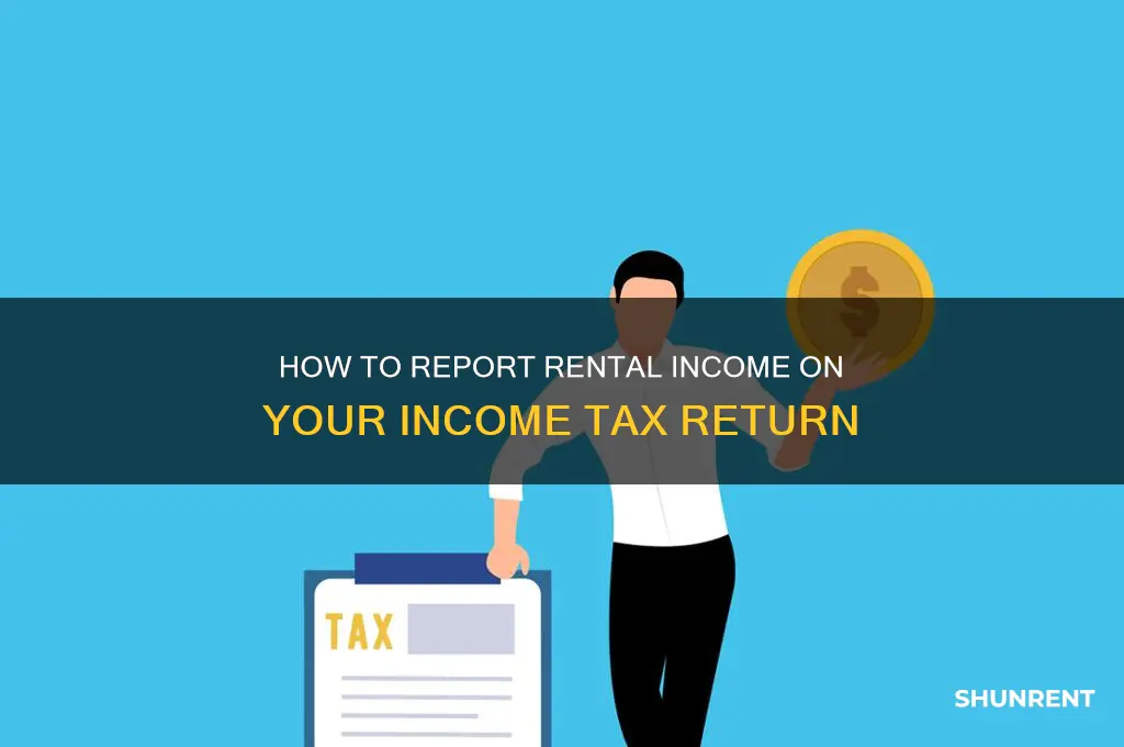 how to shoe rent recived in income tax