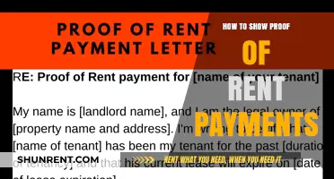 How to Show Proof of Rent Payments: A Comprehensive Guide