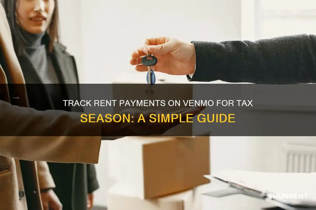 how to show record of rent on venmo for taxes