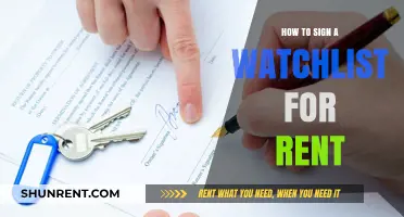 Mastering the Art of Signing a Watchlist for Rent: A Step-by-Step Guide