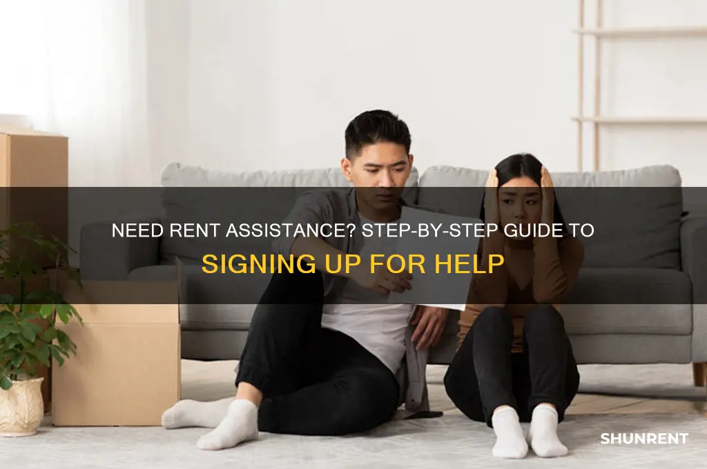 how to sign up for help with rent