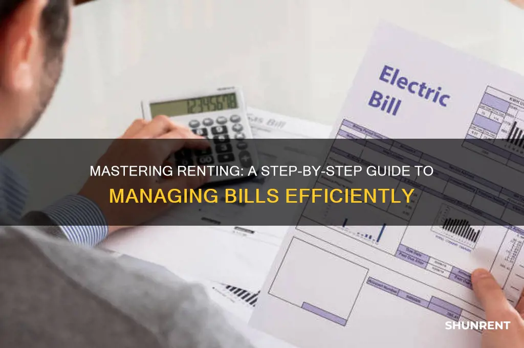 how to sort out bills when renting