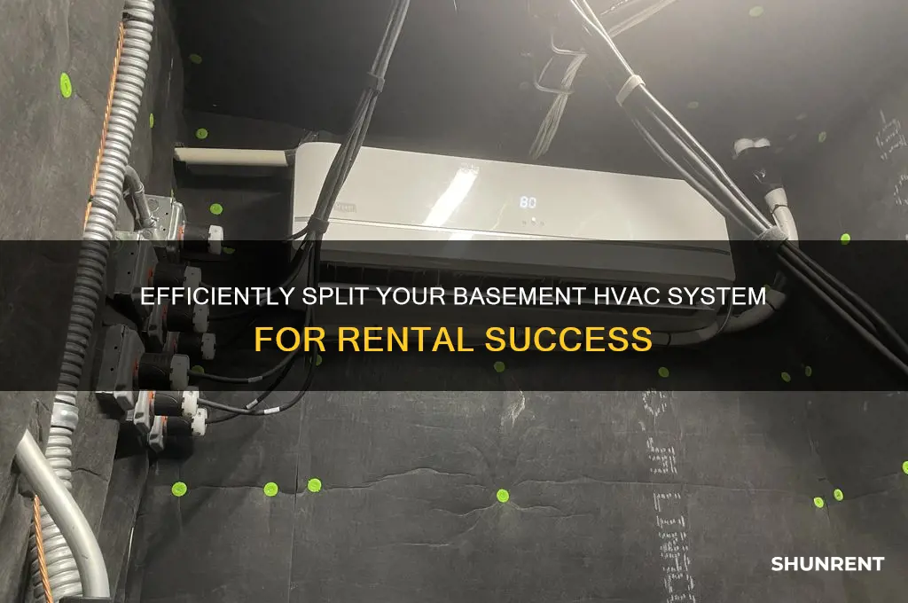 how to split hvac for basement for renting