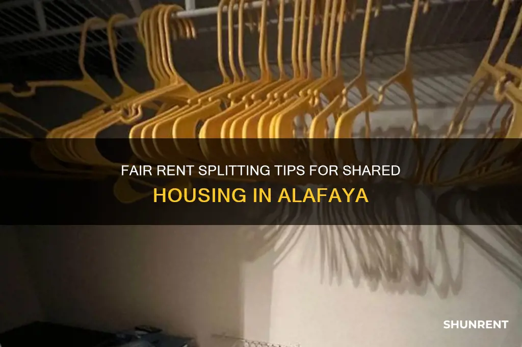 how to split rent at place at alafaya
