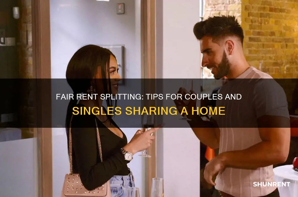 how to split rent between a couple and 2 singles