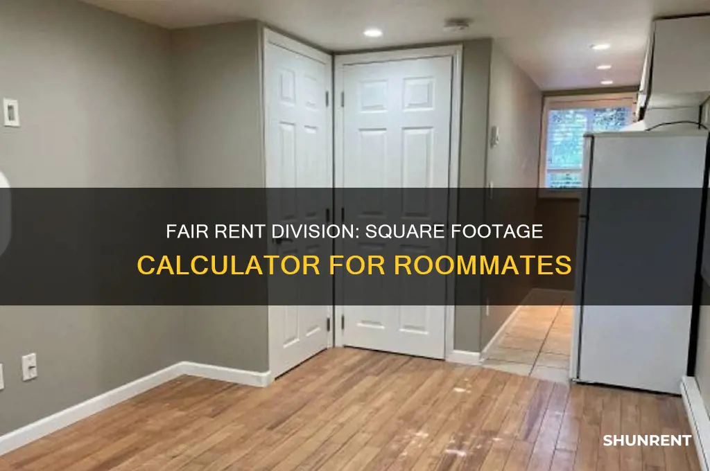 how to split rent by square footage calculator