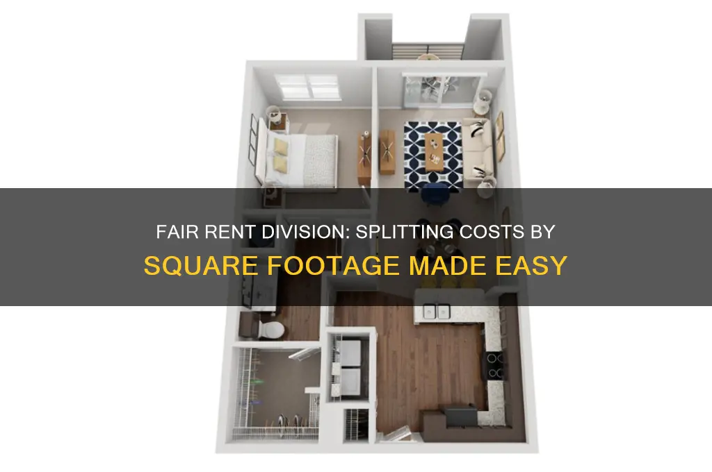 how to split rent by square footage