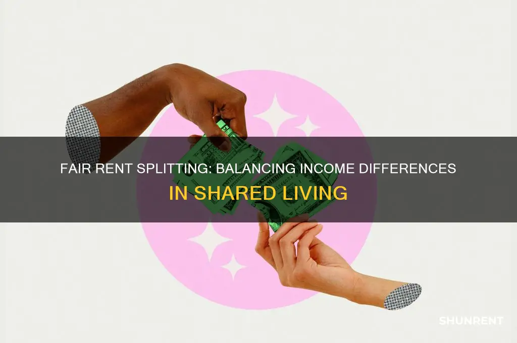how to split rent if one person makes more