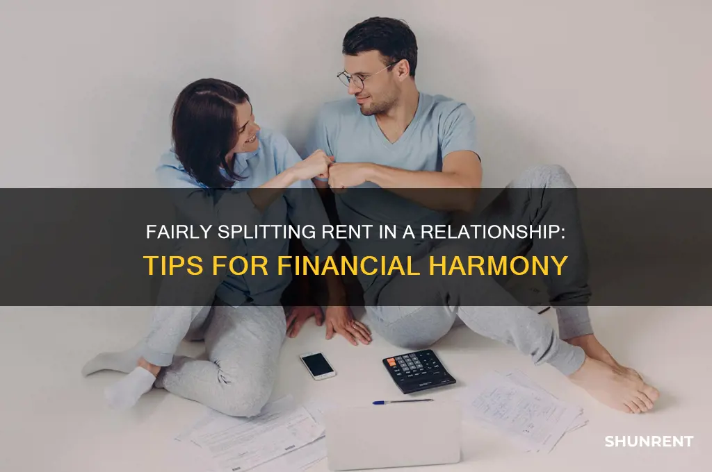 how to split rent in a relationship