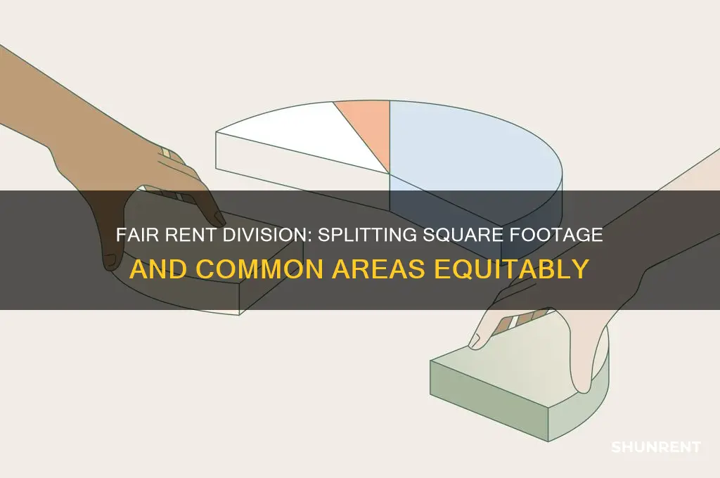 how to split rent square footage common area