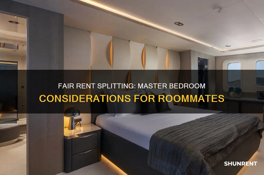 how to split rent when one uses master bedroom