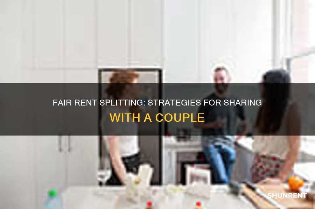 how to split rent when sharing with a couple