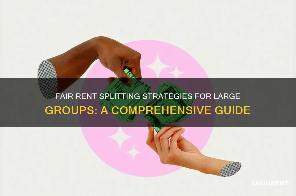 how to split the rent with large groups of people