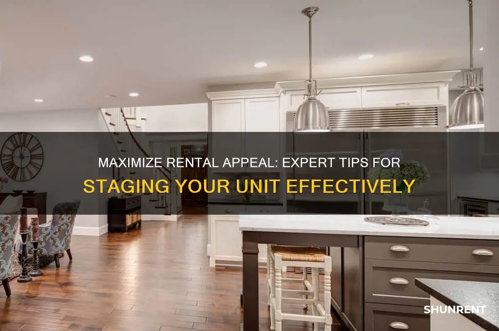 how to stage a unit for renting
