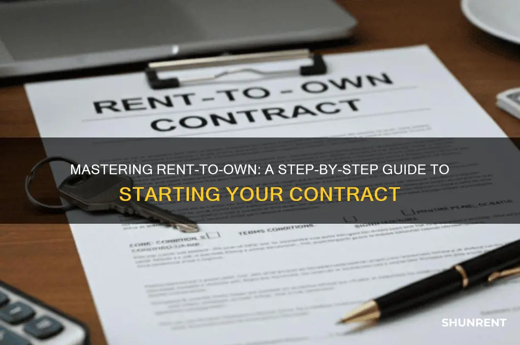 how to start a rent to own contract