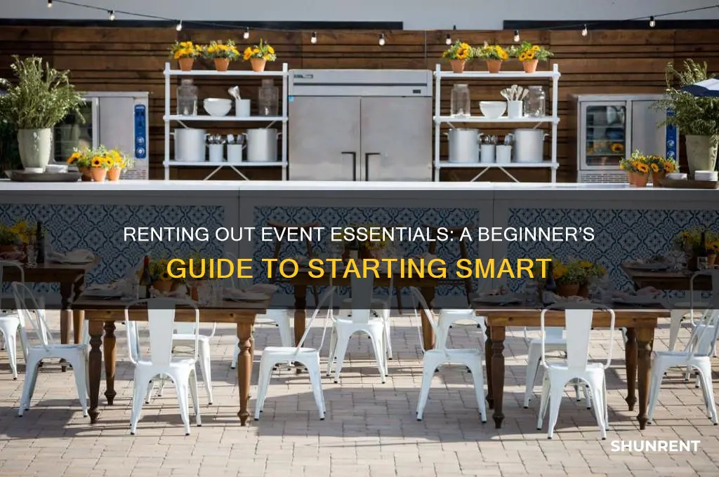 how to start renting out things for events