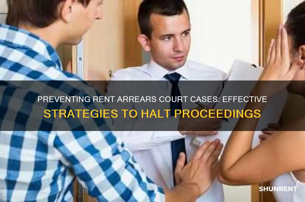 how to stop court proceedings for rent arrears