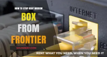 How to Stop Renting Frontier's Modem Box and Save Money