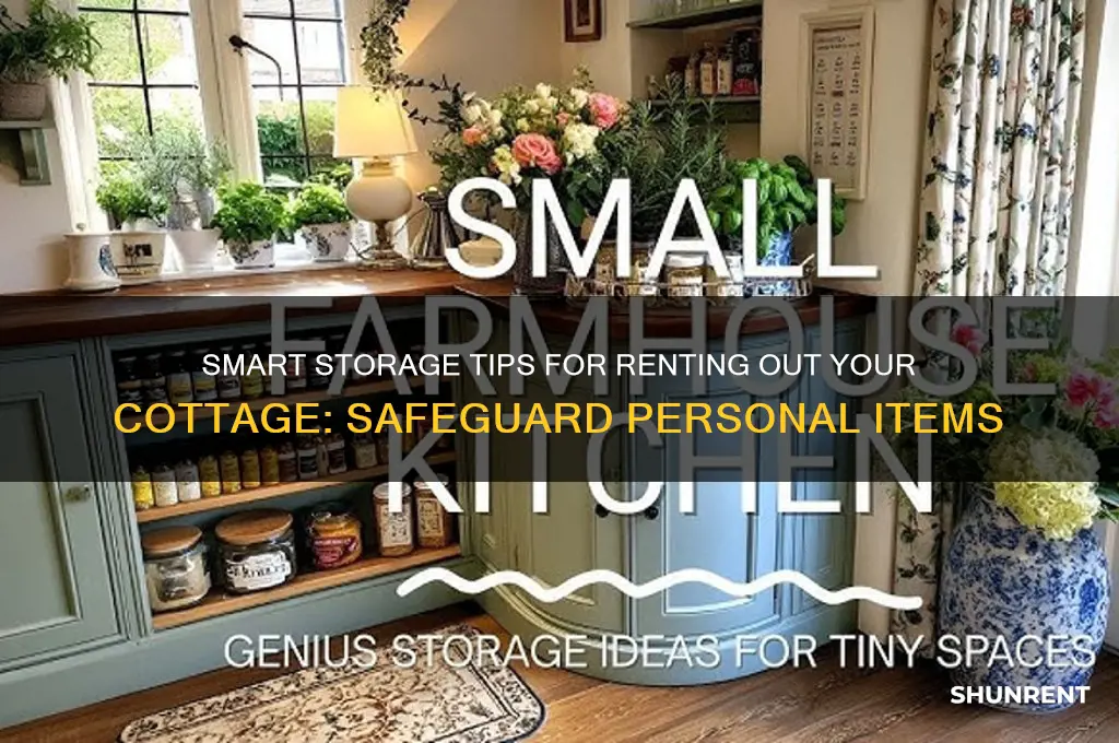 how to store your personal belongings when renting out cottage