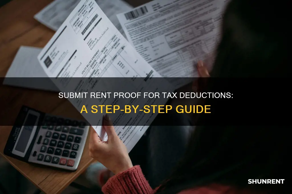 how to submit rent proof for tax